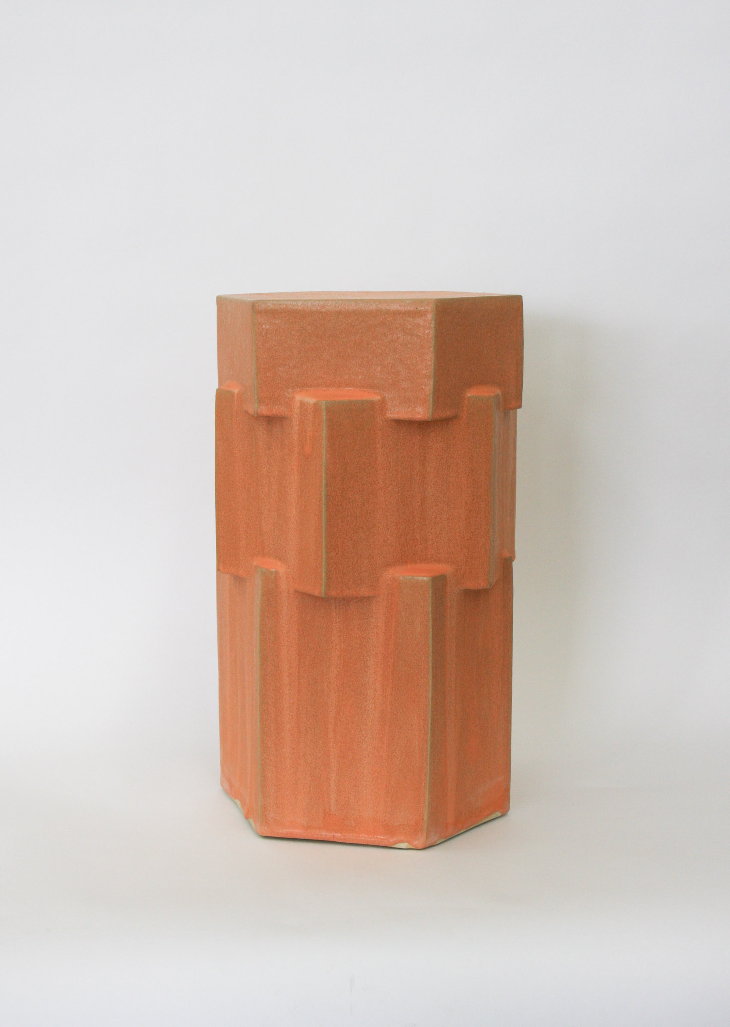 TALL HEX SIDE TABLE - TANGERINE ICE (SECOND)